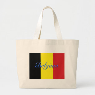 Belgien-Flagge Jumbo Stoffbeutel