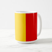 Belgien-Flagge Kaffeetasse (VorderseiteRechts)