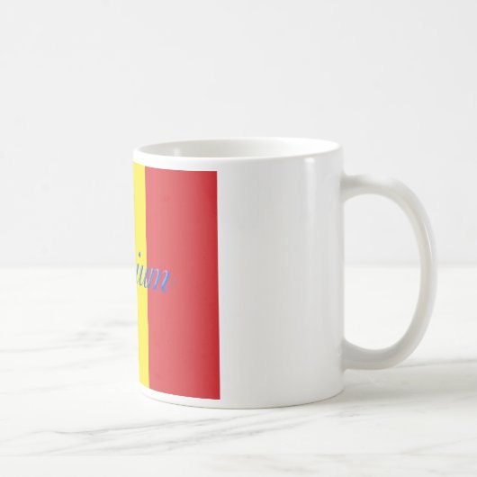 Belgien-Flagge Kaffeetasse (Rechts)