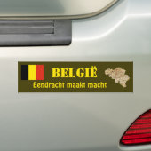 Belgien-Flagge + Karten-Autoaufkleber Autoaufkleber (Auf Auto)