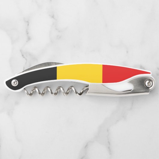 Belgien-Flagge Kellnermesser (Rückseite)