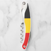 Belgien-Flagge Kellnermesser (Vorderseite)