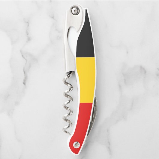 Belgien-Flagge Kellnermesser (Vorderseite)