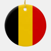 Belgien-Flagge Keramik Ornament (Hinten)