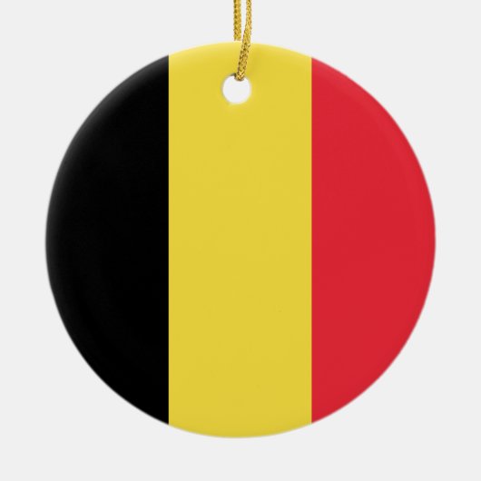 Belgien-Flagge Keramikornament (Vorne)