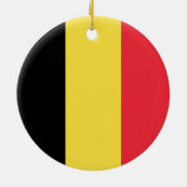 Belgien-Flagge Keramikornament (Hinten)