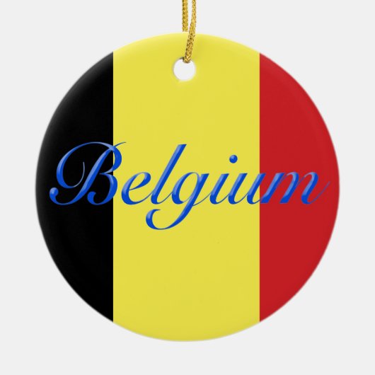 Belgien-Flagge Keramikornament (Vorne)
