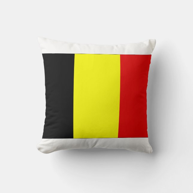 Belgien-Flagge Kissen (Vorderseite)
