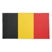 Belgien-Flagge Kissenbezug (Rückseite)