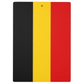 Belgien-Flagge Klemmbrett (Rückseite)
