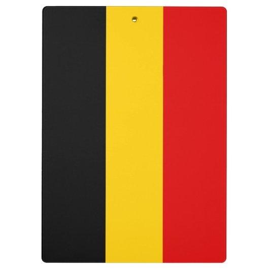 Belgien-Flagge Klemmbrett (Rückseite)
