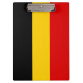 Belgien-Flagge Klemmbrett (Vorderseite)