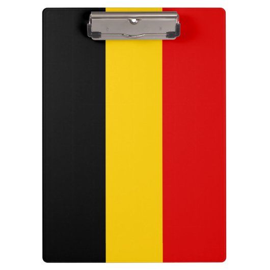 Belgien-Flagge Klemmbrett (Vorderseite)