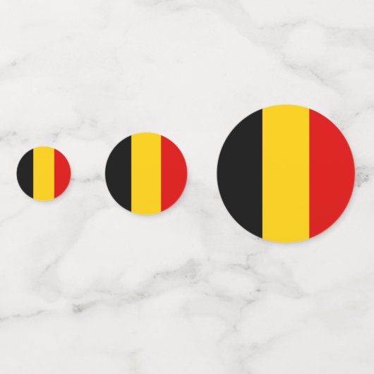 Belgien-Flagge Konfetti (Vorderseiten)