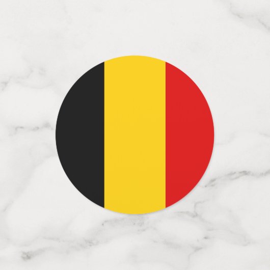 Belgien-Flagge Konfetti (Klein Vorderseite)