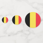 Belgien-Flagge Konfetti (Vorderseiten)