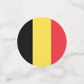 Belgien-Flagge Konfetti (Klein Vorderseite)