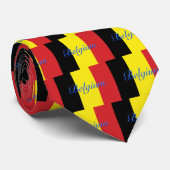 Belgien-Flagge Krawatte (Gerollt)