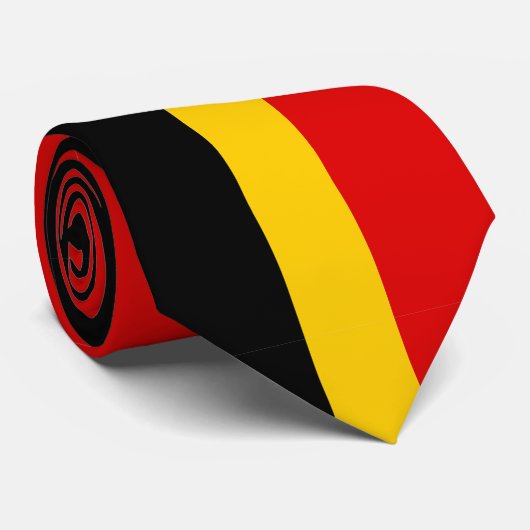 Belgien-Flagge Krawatte (Gerollt)