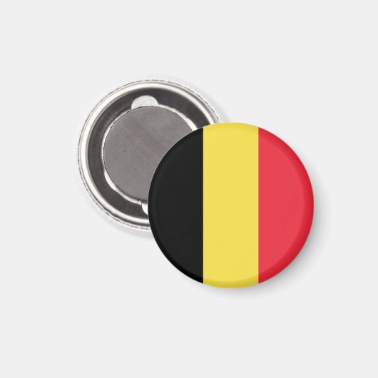 Belgien-Flagge Magnet (Vorderseite/Rückseite)
