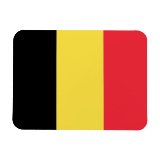 Belgien-Flagge Magnet (Horizontal)