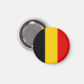 Belgien-Flagge Magnet (Vorderseite/Rückseite)