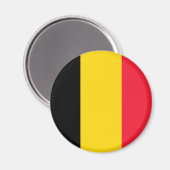 Belgien-Flagge Magnet (Vorderseite/Rückseite)