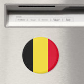 Belgien-Flagge Magnet (In Situ (Geschirrspüler))