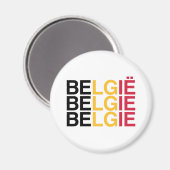 BELGIEN Flagge Magnet (Vorderseite/Rückseite)