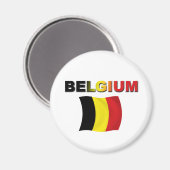 Belgien-Flagge Magnet (Vorderseite/Rückseite)