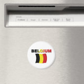 Belgien-Flagge Magnet (In Situ (Geschirrspüler))