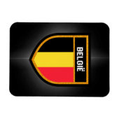 Belgien-Flagge Magnet (Horizontal)