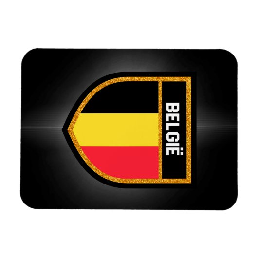 Belgien-Flagge Magnet (Horizontal)