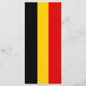 Belgien-Flagge Menükarte (Rückseite)