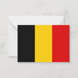 Belgien-Flagge Mitteilungskarte