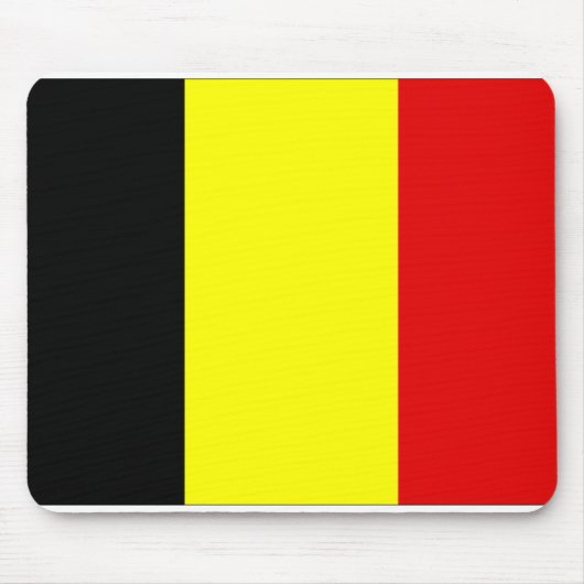 Belgien-Flagge Mousepad (Vorne)