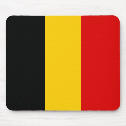 Belgien-Flagge Mousepad (Vorne)