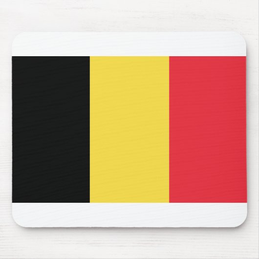 Belgien-Flagge Mousepad (Vorne)