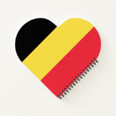 Belgien-Flagge Notizblock (Rückseite)