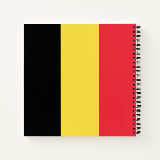 Belgien-Flagge Notizblock (Rückseite)