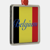 Belgien-Flagge Ornament Aus Metall (Rechts)