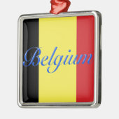 Belgien-Flagge Ornament Aus Metall (Links)