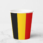 Belgien-Flagge Pappbecher (Rückseite)