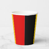 Belgien-Flagge Pappbecher (Rechts)