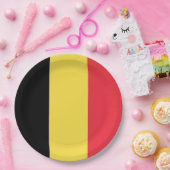 Belgien-Flagge Pappteller (Party)
