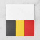 Belgien-Flagge Platzkarte (Außenseite Aufgefaltet)