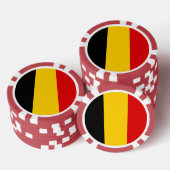 Belgien-Flagge Pokerchips (Stapel)