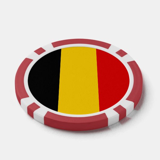 Belgien-Flagge Pokerchips (Einzeln)