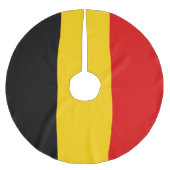 Belgien-Flagge Polyester Weihnachtsbaumdecke (Vorderseite)