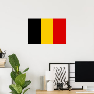 Belgien-Flagge Poster